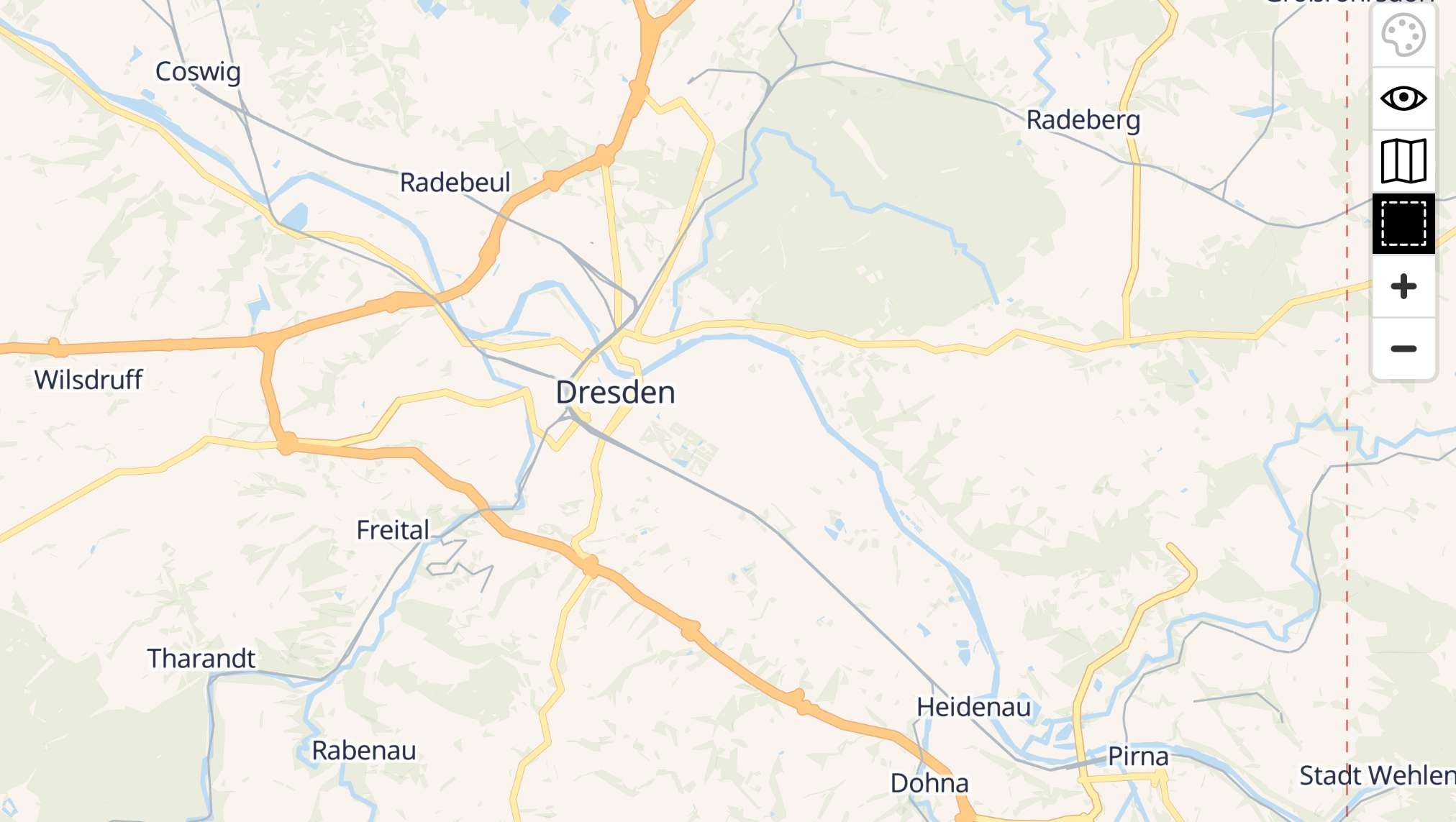 Map of Dresden